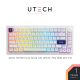 คีย์บอร์ด AKKO 5075B Plus Blue on White 75% RGB Hotswap Wireless Mechanical Keyboard by UTECH