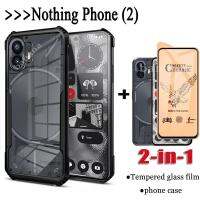 2in1 Nothing Phone 2เคสโทรศัพท์อะคริลิคสำหรับโทรศัพท์ (2) 5G ฟิล์มฝ้าเซรามิก