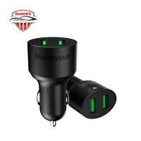 Tronsmart CC2TF Quick Charge 3.0 Car Charger หัวชาร์จโทรศัพท์สำหรับรถยนต์ 2 พอร์ต 36W พร้อมการชาร์จเร็ว 3.0 รับประกันสินค้า 1 ปี By Auto Ranger