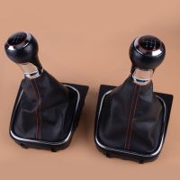 【CW】℡  CITALL 5/6 Speed Manual Lever Stick Shift Knob With Gaiter Boot Cover 5 MK5 R32 GTI 2004-2008 1K0 711 113