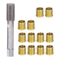 Spark Plug Thread Repair Tools, High Speed Steel Tap Spark Plug with M14X1.25 Inserts and M16X1.25 Tap Kit