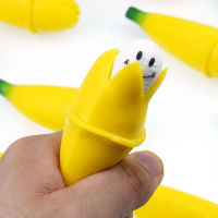 Banana Funny Prank Squeeze Toy Slow Rising Bananas With Happy Face Kids Stress Reliever Decompression Toys Antistress Gag Gift Squishy Toys