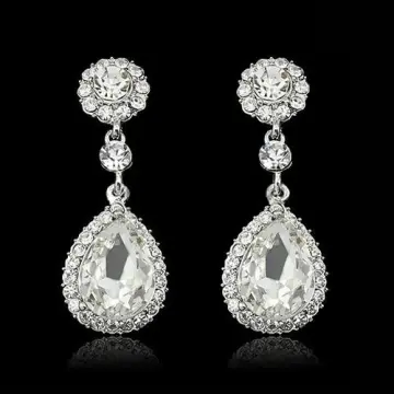 Long earrings for evening on sale gowns