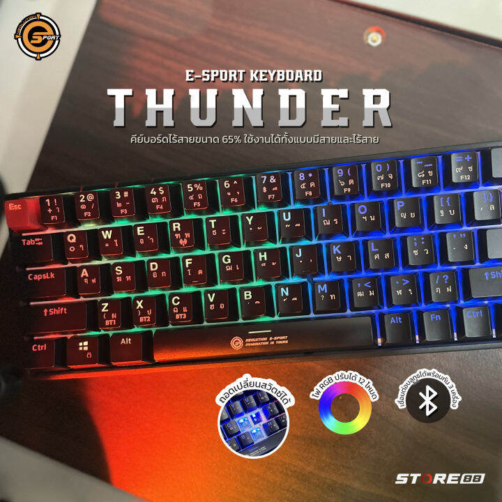 Neolution ESport Keyboard Gaming Thunder (G7_219) คีย์บอร์ด Mechanical