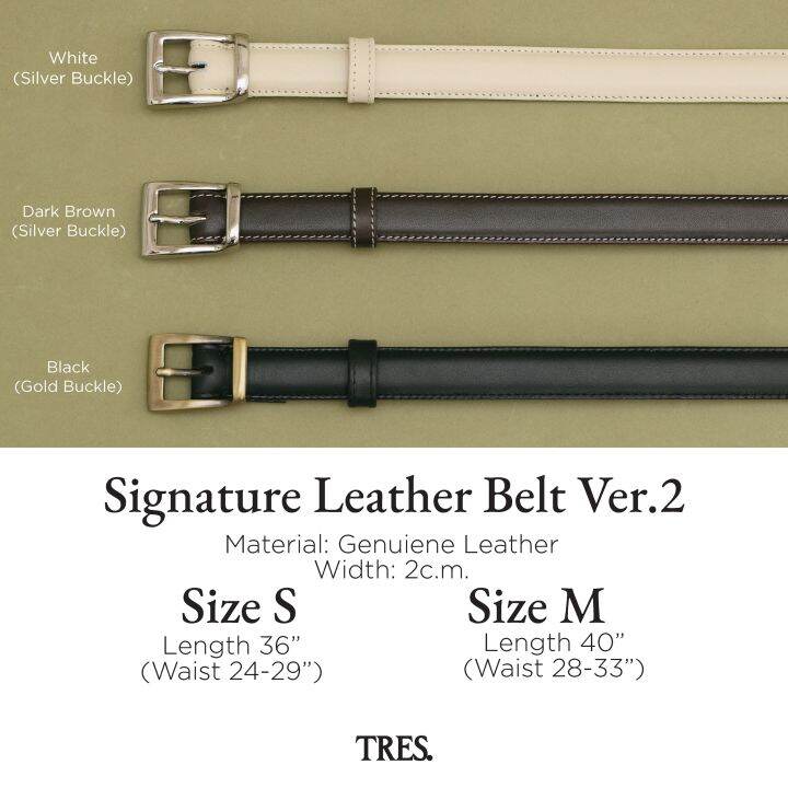 tres-เข็มขัดหนังแท้รุ่น2-signature-leather-belt-ver-2-tres-made