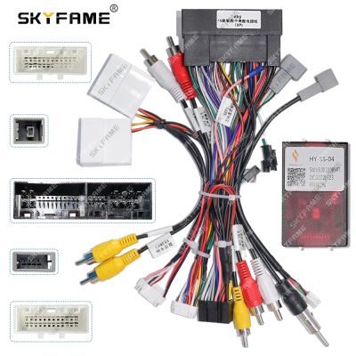 SKYFAME Car 16pin Wiring Harness Adapter Canbus Box Decoder Power Cable For Hyundai Veloster ix45 Kia Sportage K3 Sorento Cerato
