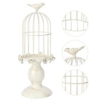 1pc Unique Birdcage Candleholder Candle Stand Decor Romantic Candleholder