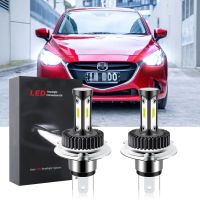 หลอดไฟหน้ารถยนต์ LED T12 6000K ฮาโลเจน สีขาว แบบเปลี่ยน สําหรับ Mazda 2 ปี 2014-2020 2021 1 คู่ 2PCS