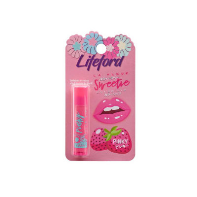 Lifeford la fleur sweet color lip 3.5g (66044) ไลฟ์ฟอร์ด ลา เฟลอร์ สวีทตี้ คัลเลอร์ ลิป พิ้งค์กี้