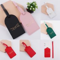 【DT】 hot  Portable 1PC PU Leather Luggage Tag Suitcase Luggage Label Baggage Boarding Bag Tag Name ID Address Holder Travel Accessories