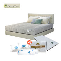 Satin Mattress ที่นอน Dream Tree  รุ่น DAHLIA หนา 9 นิ้ว Design ที่นอนไร้ขอบ (แถมฟรีที่นอนหนา 2 นิ้ว / หมอนหนุน 2 ใบ / หมอนข้าง 2 ใบ)