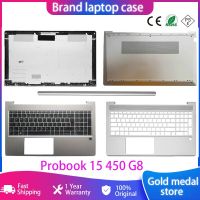 Kes PC Baru Asal untuk HP Probook 15 450 G8 LCD Belakang Palmrest Kes Atas ที่ครอบบานพับ Belakang Tudung Topcase Perak