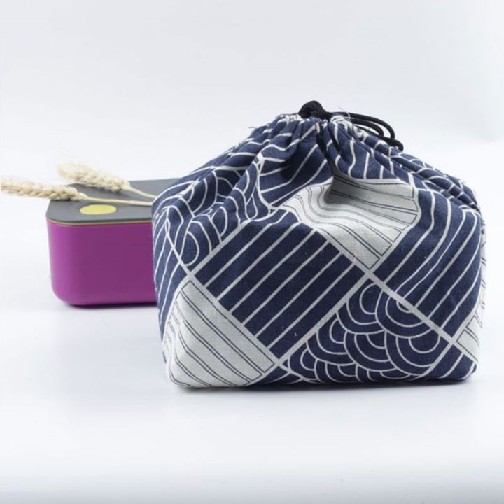 hot-qikxgsghwhg-537-ใหม่กล่องอาหารกลางวันกระเป๋า-drawstring-ถุงอาหารกลางวันเบนโตะกระเป๋ากระเป๋าแบบพกพาเด็กกล่องเก็บญี่ปุ่นเดินทางบนโต๊ะอาหารถุงเก็บ