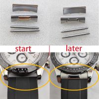 2pcs 20mm Curved End Link Endlink Just For Rolex Watchband For Submariner Watch Band Rubber Leather Strap Seamless Connection