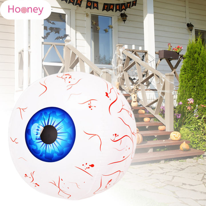 hooney-ลูกโป่งรูปลูกตาเป่าลมสำหรับตกแต่งฮาโลวีนกลางแจ้งในร่มที่มีสีสันน่ากลัวตกแต่งรูปฮาโลวีน