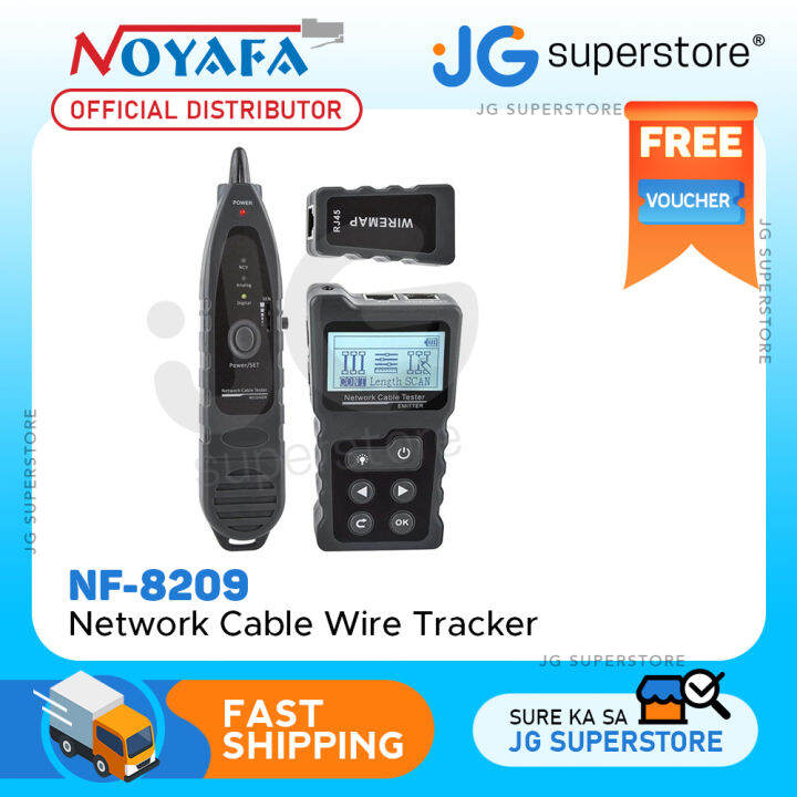 Noyafa Network Cable Wire Tracker with Anti-jamming Mode, POE Voltage ...