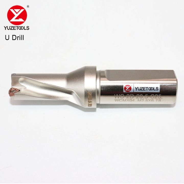 yuzetools-wc-series-insert-bit-u-drill-4d-14mm-70mm-tungsten-steel-twist-fast-สําหรับแต่ละ-wcmx-wcmt-เครื่องกลึง-cnc-เครื่องมือ