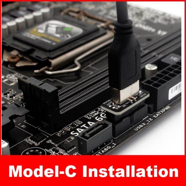 Motherboard Internal Usb 3.0 20pin/19p Header To Typee Akey Usb 3.1