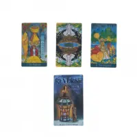 ไพ่ทาโรต์12X7Cm The Reeverse Scale Tarot 78-Card Deck In English With Guidebook For Family Friends Holiday Fun Gift Puzzle Board Game