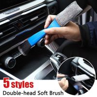 Haywood1 Double-head Soft for Car Interior Cleaning Dashboard Air Outlet Conditioner Grille Detailing Sweeping Tools