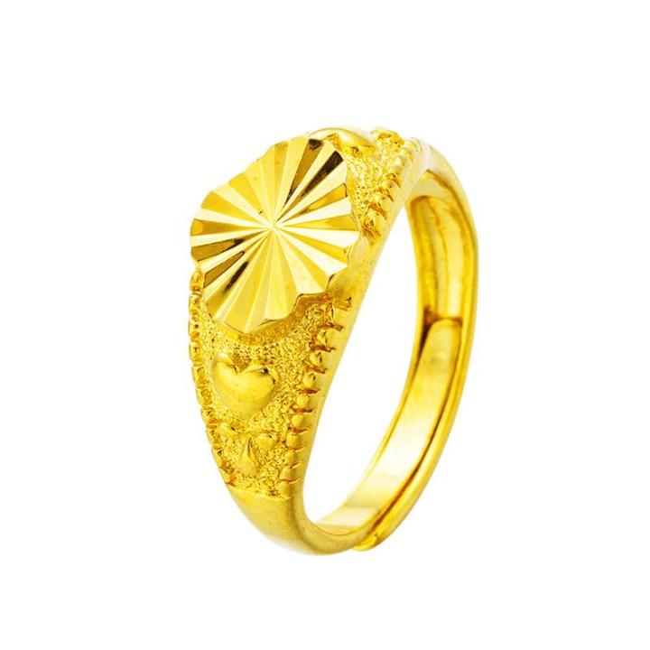 ฟรีค่าจัดส่ง-แหวนทองแท้-100-9999-แหวนทองเปิดแหวน-แหวนทองสามกรัมลายใสสีกลางละลายน้ำหนัก-3-96-กรัม-96-5-ทองแท้-rg100-174