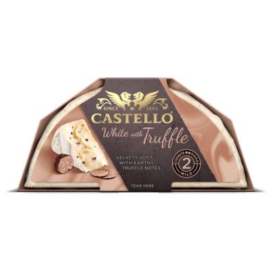 Promotion📌 CASTELLO White with Truffle 150 g. ไวท์ชีสผสมเห็ดทรัฟเฟิลสีน้ำตาล📌