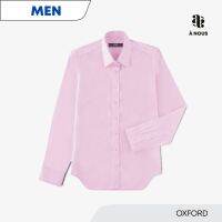 À NOUS - MEN SHIRT - Slim Fit - Oxford (Pink) / เสื้อเชิ๊ต ทรงพอดีตัว ผ้าอ๊อกฟอร์ต สีชมพู