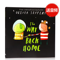 English original genuine picture book the way back home paperback open Oliver Jeffers picture book the way home Oliver Jeffers smart children series