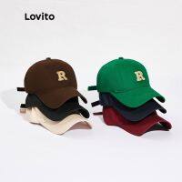 Lovito หมวกเบสบอลลำลอง พิมพ์ลาย ปรับได้ L46LD019 (สีเขียว/กรมท่า/ดำ/ขาว แดง/แอพริคอท/กาแฟ)