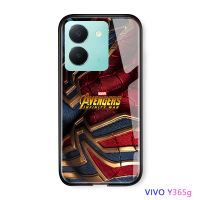 Volans สำหรับ Vivo Y36 Y36 5G Marvl เคสโทรศัพท์สำหรับเด็กผู้ชายซูเปอร์ฮีโร่สำหรับผู้ชายสไปเดอร์แมนสไปเดอร์แมนยังห่างไกลจากบ้านขอบนุ่มเคสมันวาวสไปเดอร์แมนเคสโทรศัพท์หลังกระจกนิรภัย