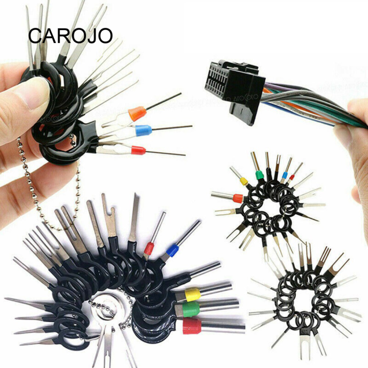 21Pcs Car Terminal Removal Kit Wiring Crimp Connector Pin Extractor Puller Terminal Repair