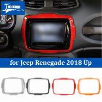 JIDIXIAN ภายในรถ GPS นำทางตกแต่งกรอบสำหรับ Jeep Renegade 2018 2019 2020 2021 2022 2023 Up รถอุปกรณ์เสริม