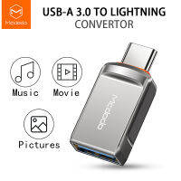 Mcdodo USB-A 3.0กับแสงชนิด C OTG อะแดปเตอร์ตัวเมียสายเคเบิลซิงค์ข้อมูลสำหรับ Huawei Samsung S20 Ultra Iphone 13 12 11 Pro Max