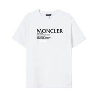 Monclerosse เสื้อยืดแขนสั้น100% สำหรับทั้งหญิงและชาย,เสื้อยืดแขนครึ่งแขนใส่ได้หลายโอกาสทรงหลวมเสื้อผ้าคอกลมสบายเสื้อท่อนล่าง