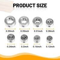 9Pcs/Set Woodworking Drill Stopper Positioning Stop Ring Drilling Depth Controller Stainless Steel Triple Connections