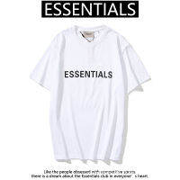 Fg Reflective Letter Fogt Female Essentialst Shirt Fgtfog Short-sleeved T-shirt Male Essentials Double Line