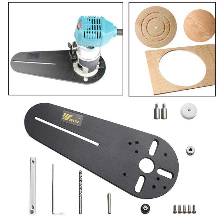 Electric Router Circle Jig Cutting Circles Trimmers Pre Drilled Holes