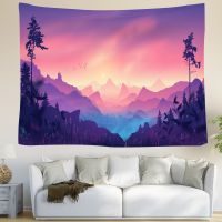 [COD] ins background cloth wall decorative tapestry home decoration mural beach towel window view