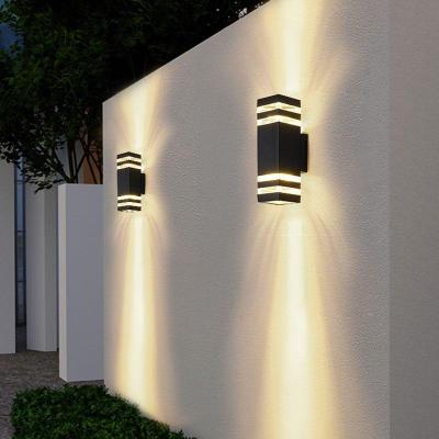 E27 Lights Lighting Outdoor Wall Light Waterproof Up Down Aluminum Garden Light Double Head Wall Lamp Corridor Lighting EU US