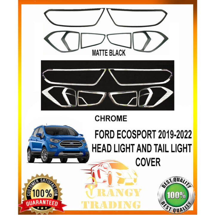 Ford Ecosport 2019 to 2023 Headlight and Taillight cover Matte Black