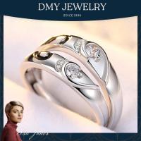 DMY Jewelry Silver 925 Original/Cincin Couple 1 Set/Love Diamond Wedding Ring