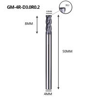 【Worth-Buy】 เครื่องกัดโลหะทังสเตน Gm-4r เครื่องกัดปลายเคลือบ4ขลุ่ยเครื่องมือตัดเครื่องตัดมิลลิ่ง Cnc สำหรับ Hrc45โลหะ