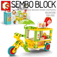 บล็อกตัวต่อสามล้อร้านค้า SEMBO BLOCK 601208 จำนวน 128 ชิ้น