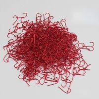 High Hook Ringed Hook Red Series Fishing Fishhooks 1#-9# [hot]50pcs Fishhook Carp Tackle Bent Barbed Gold Baitholder Carbon Steel