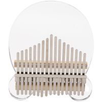 Kalimba 17-Key Thumb Piano Crystal Transparent Finger Piano Beginner Instrument Thumb Piano