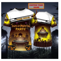 Halloween (สต็อกเพียงพอ) Party DJ - Personalized Name 3D T-shirtคุณภาพสูง size:S-5XL