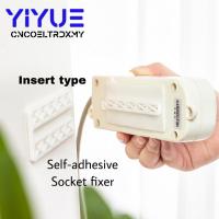 ][= 1Pcs I-Shaped Insert Type Socket Fixer Removable Self-Adhesive Wall Hanging Type Home Improvement Supplies Socket Fix Sticke