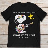 Snoopy And Woodstock Gimme The Beat And Free My Soul T-shirt