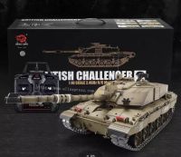 รถถังบังคับ BRITISH CHALLENGER 2 RC HL 3908-1 อัพเกรดโลหะ Track รถถัง Rcฟังก์ชัน RC เต็มรูปแบบ ยิง BB และการสั่นสะเทือนฟื้นตัว ฟังก์ชั่นหมอกควันที่สมจริง