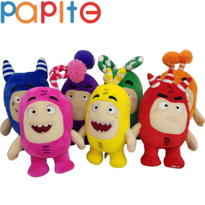 PAPITE【Ready Stock】1/7pcs Oddbods Plush Toys Newt Buuble Pogo Zee Jeff Fuse Slick Plush Dolls Stuffed Toy Kids Christmas Birthday Gift